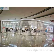 Antitheft Transparent Aluminum Polycarbonate Folding Door